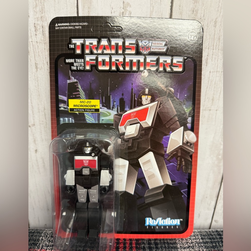 Transformers Super7 ReAction Hasbro Autobot MC-20 Microscope Action Figure NIB